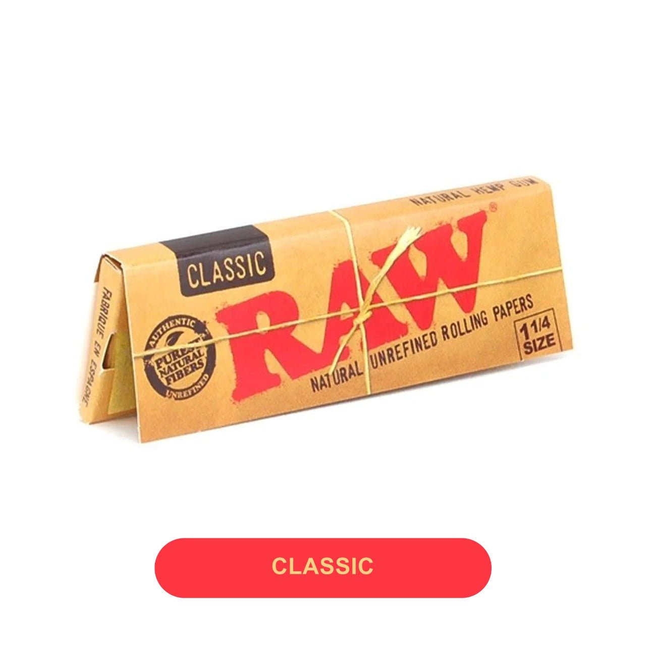 Raw Rolling Papers Classic 1 1/4 -24pack - Image 2