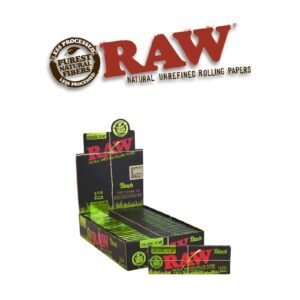 Raw Black Organic Papers 1 1/4- 24ct