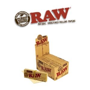 Raw Organic Hemp Connoisseur 1 1/4 Size Papers+Tips-24ct
