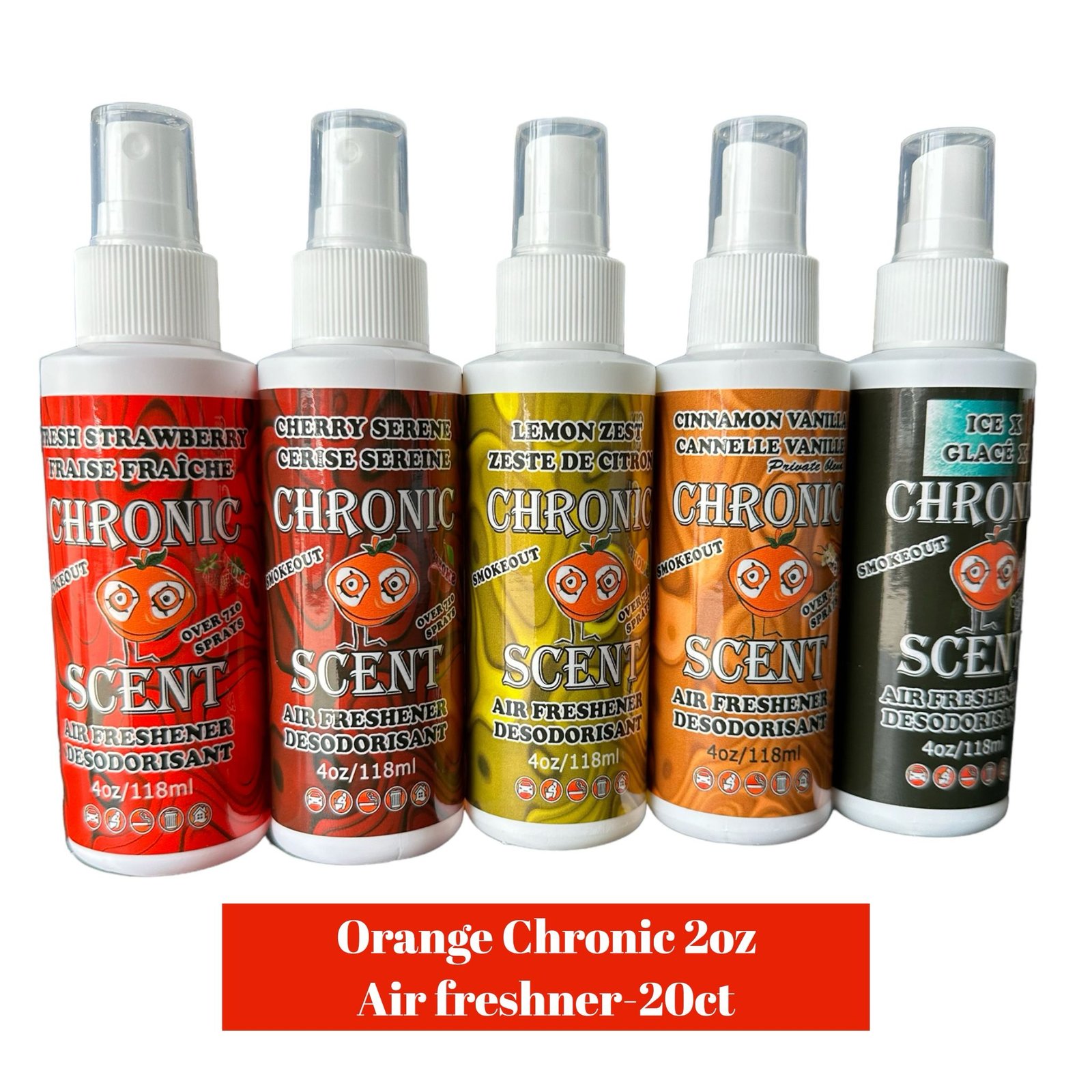 Orange Chronic 2oz Air Freshner- 20ct - Image 2