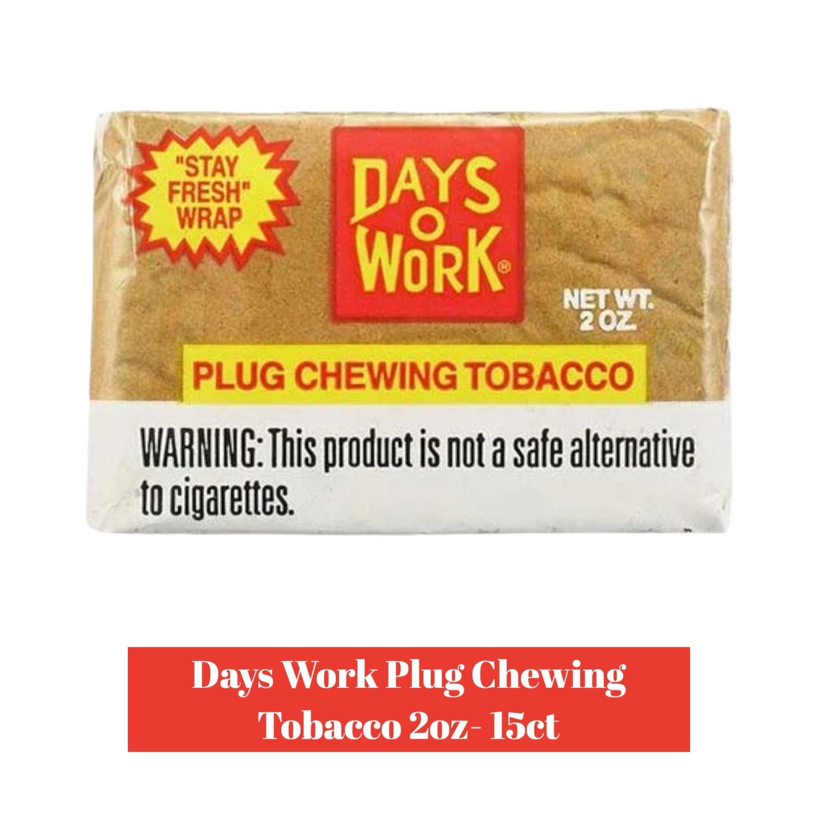 Days Work Chewing Tobacco 2 oz cuts Display-15ct - Image 2