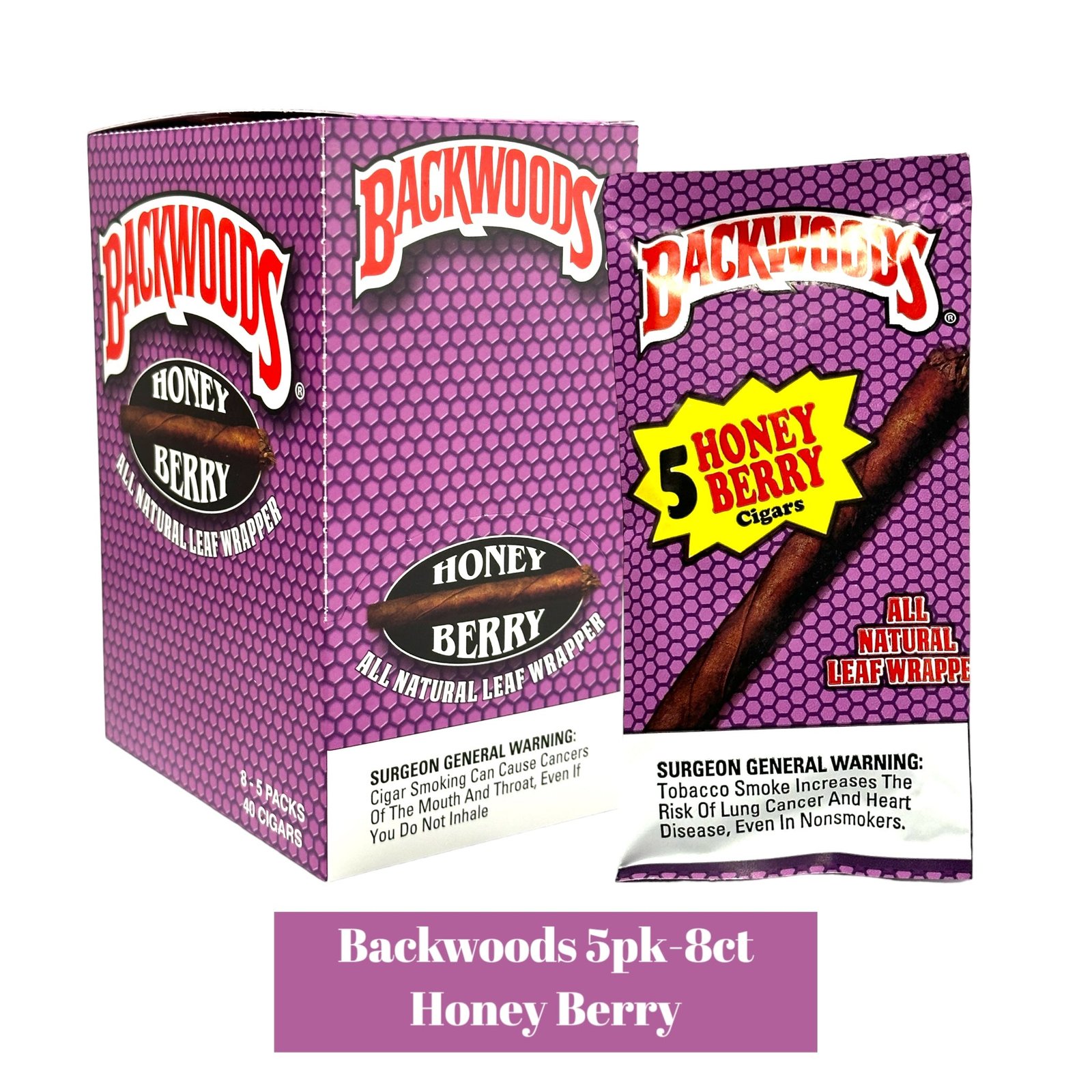 Backwoods Cigars 5pack Display- 8ct - Image 7