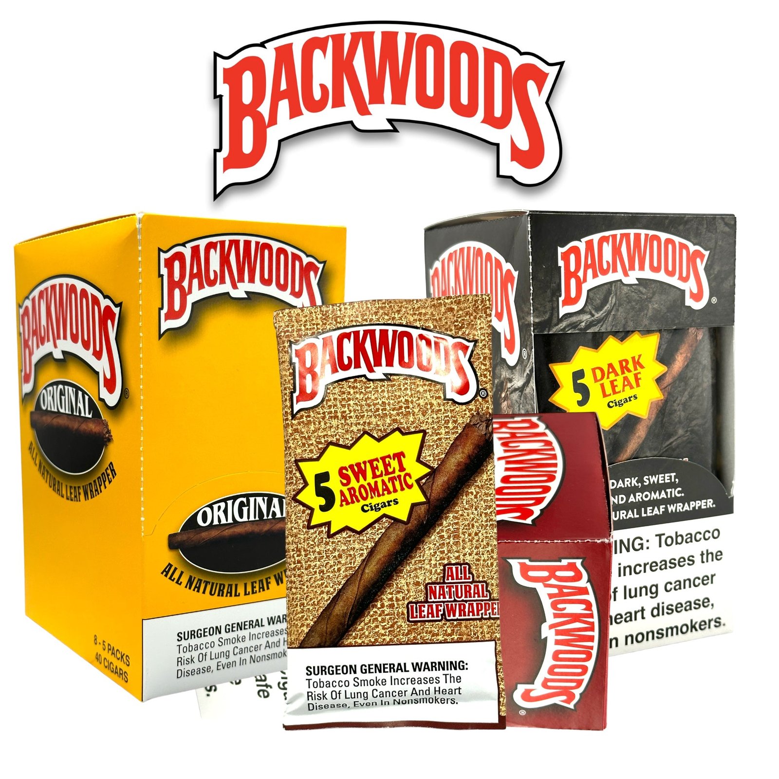 Backwoods Cigars 5pack Display- 8ct - Image 31