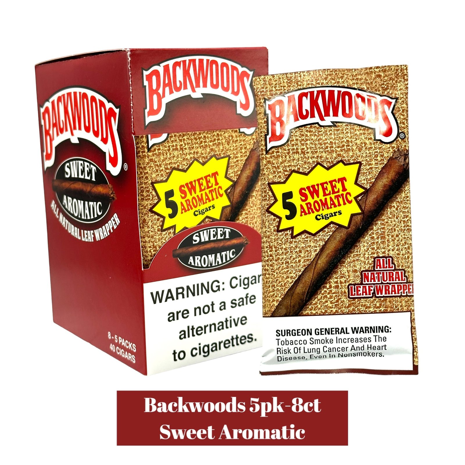 Backwoods Cigars 5pack Display- 8ct - Image 10