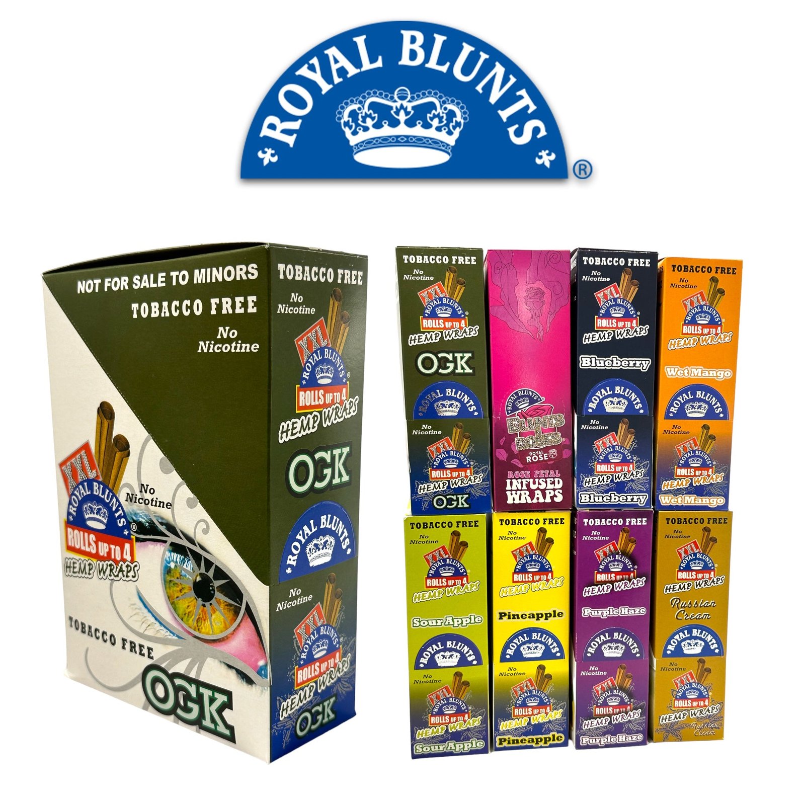 Royal XXL Hemp Blunt Wraps 2pk- 25ct - Image 12