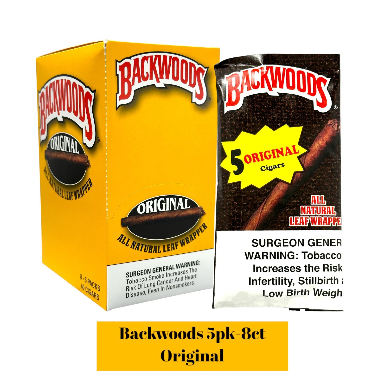 Backwoods Cigars 5pack Display- 8ct - Image 11