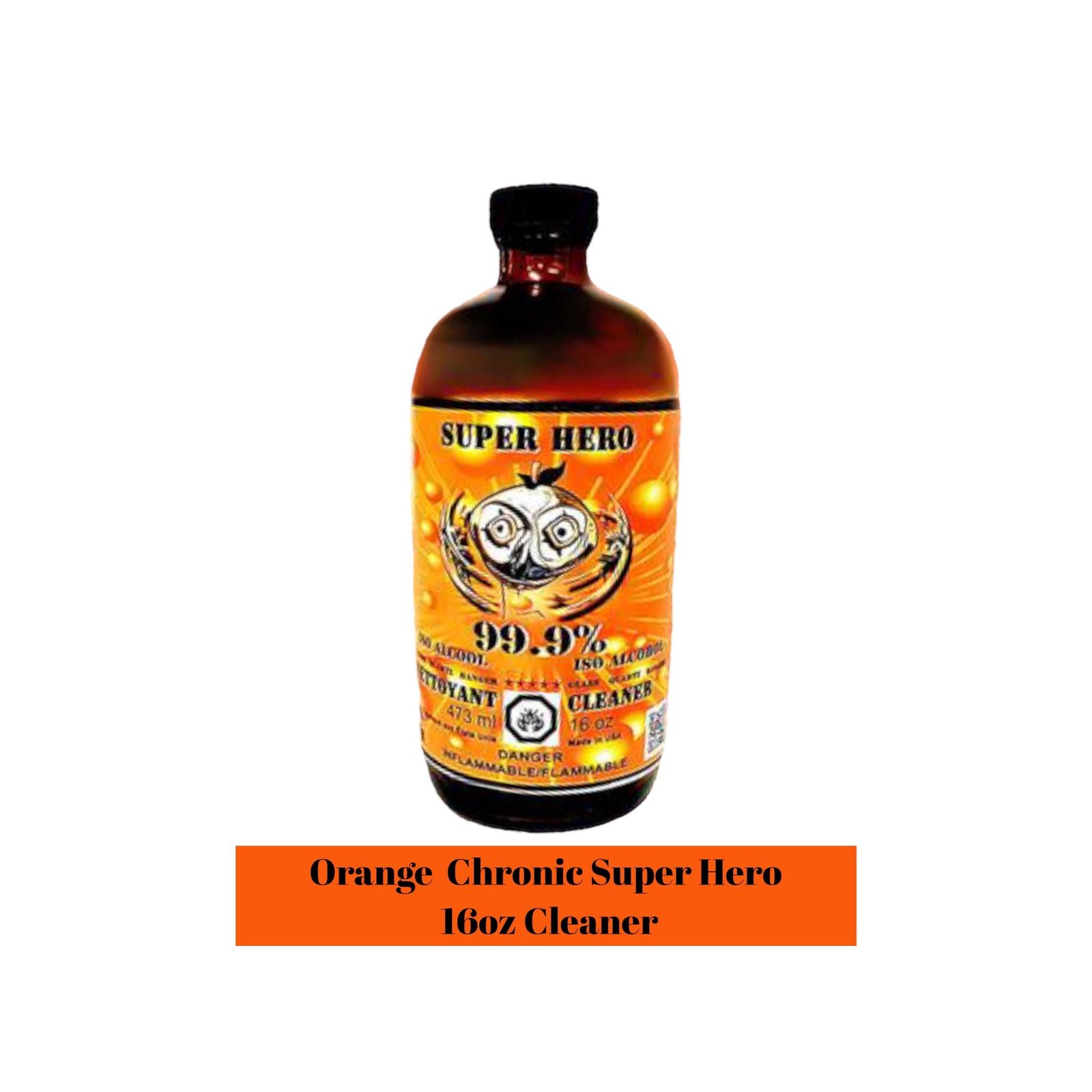 Orange Chronic 16oz BOTTLE Super Hero Cleaner - Image 2