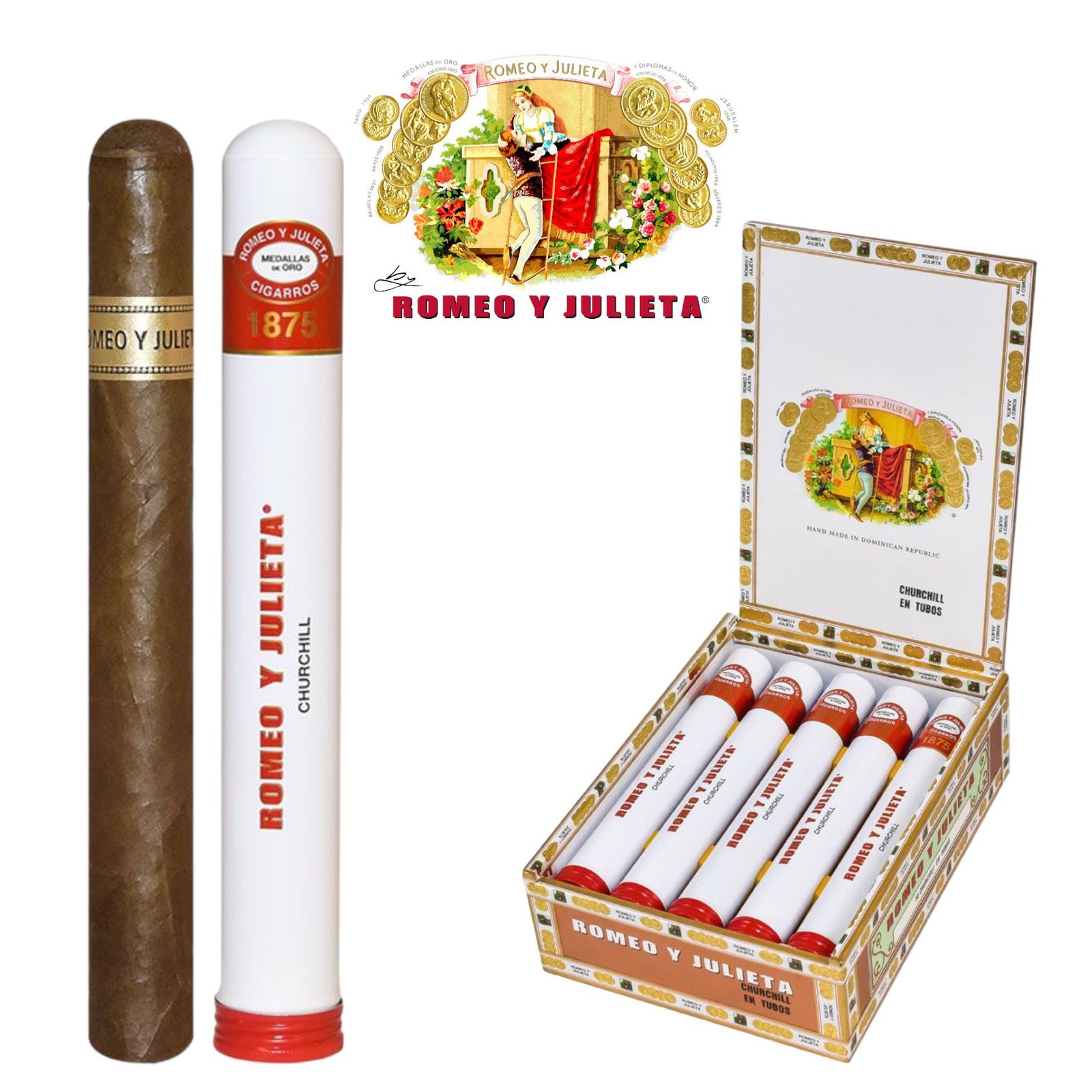 Romeo & Juliet Churchill Tubo -10ct