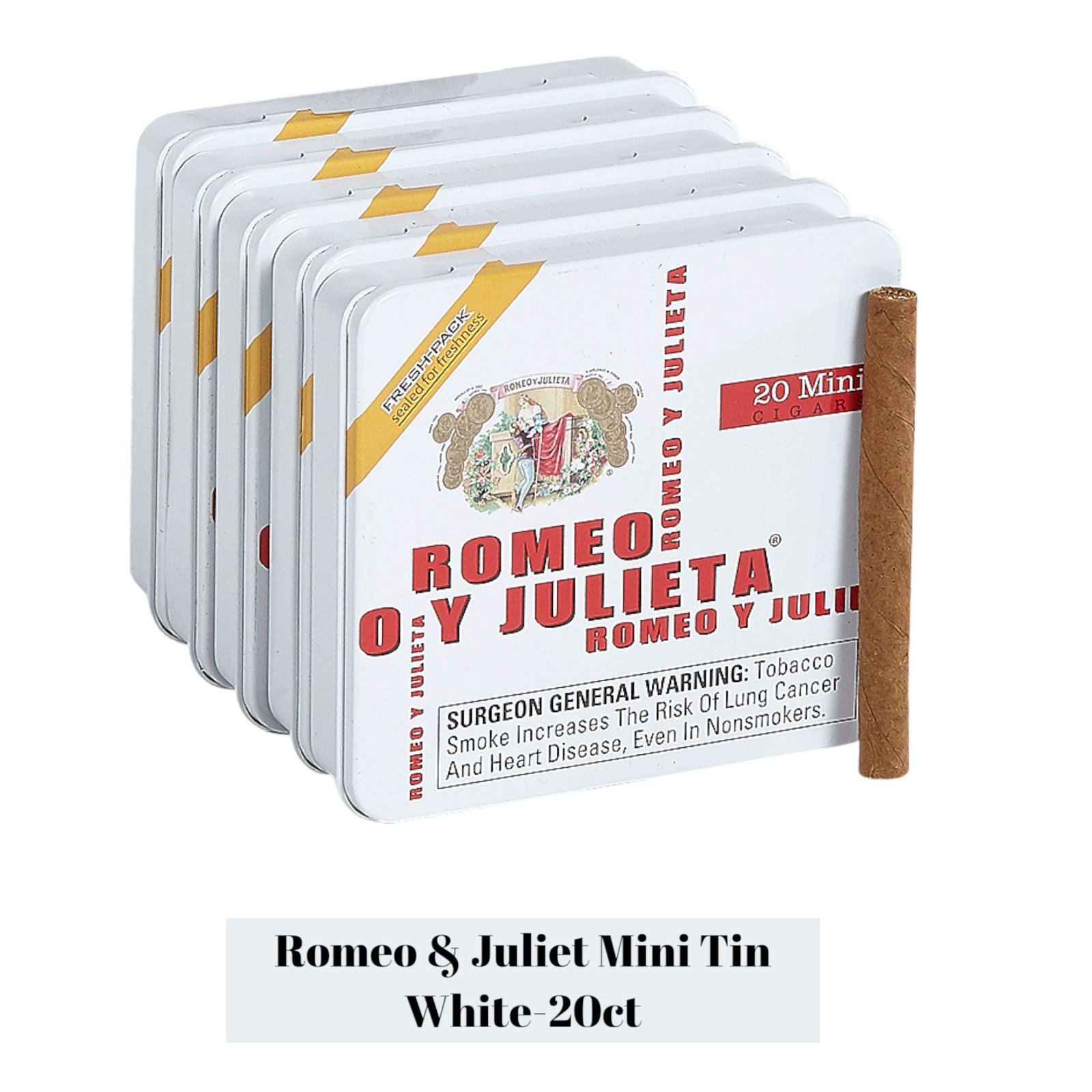 Romeo & Juliet Mini Tin -20ct - Image 2