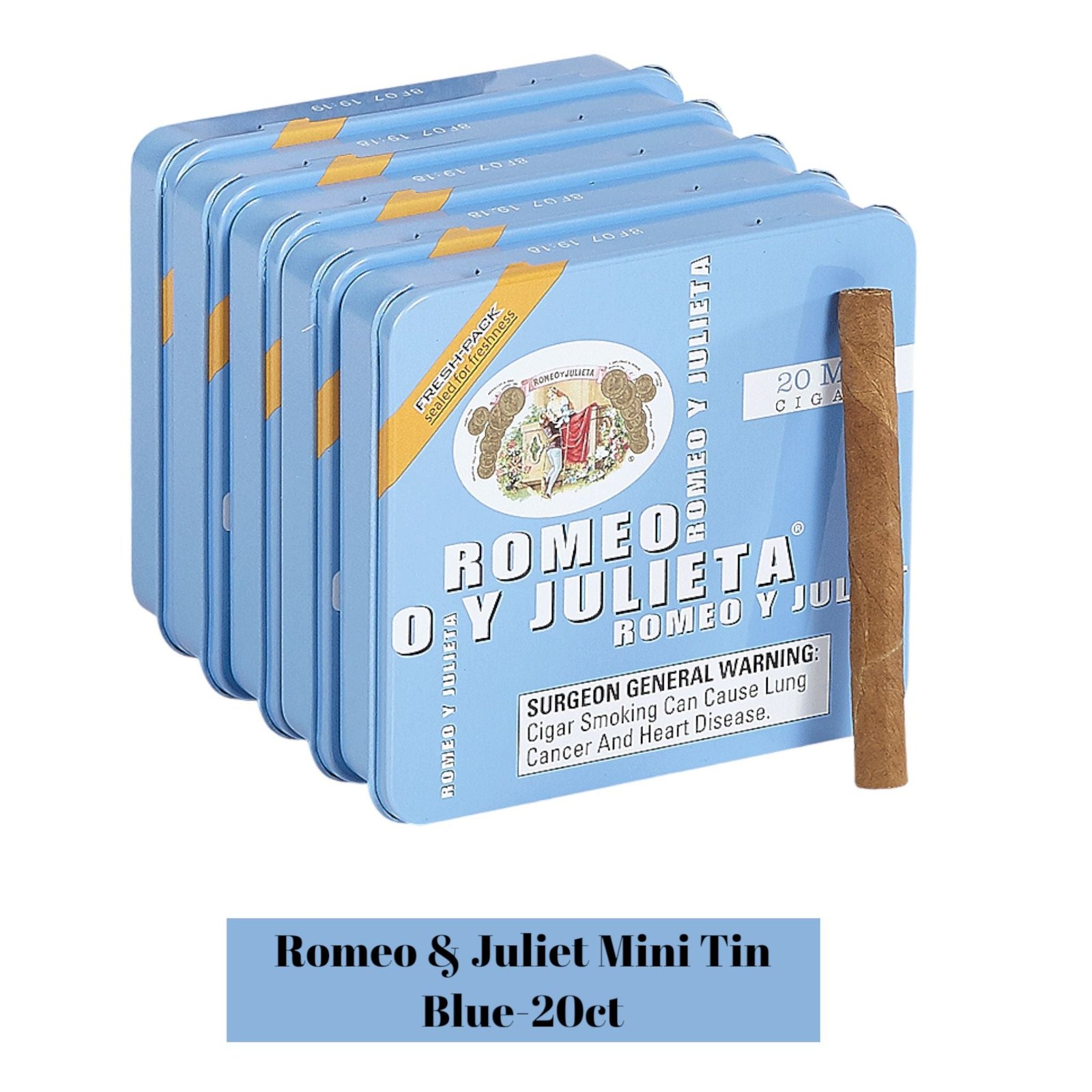 Romeo & Juliet Mini Tin -20ct - Image 4