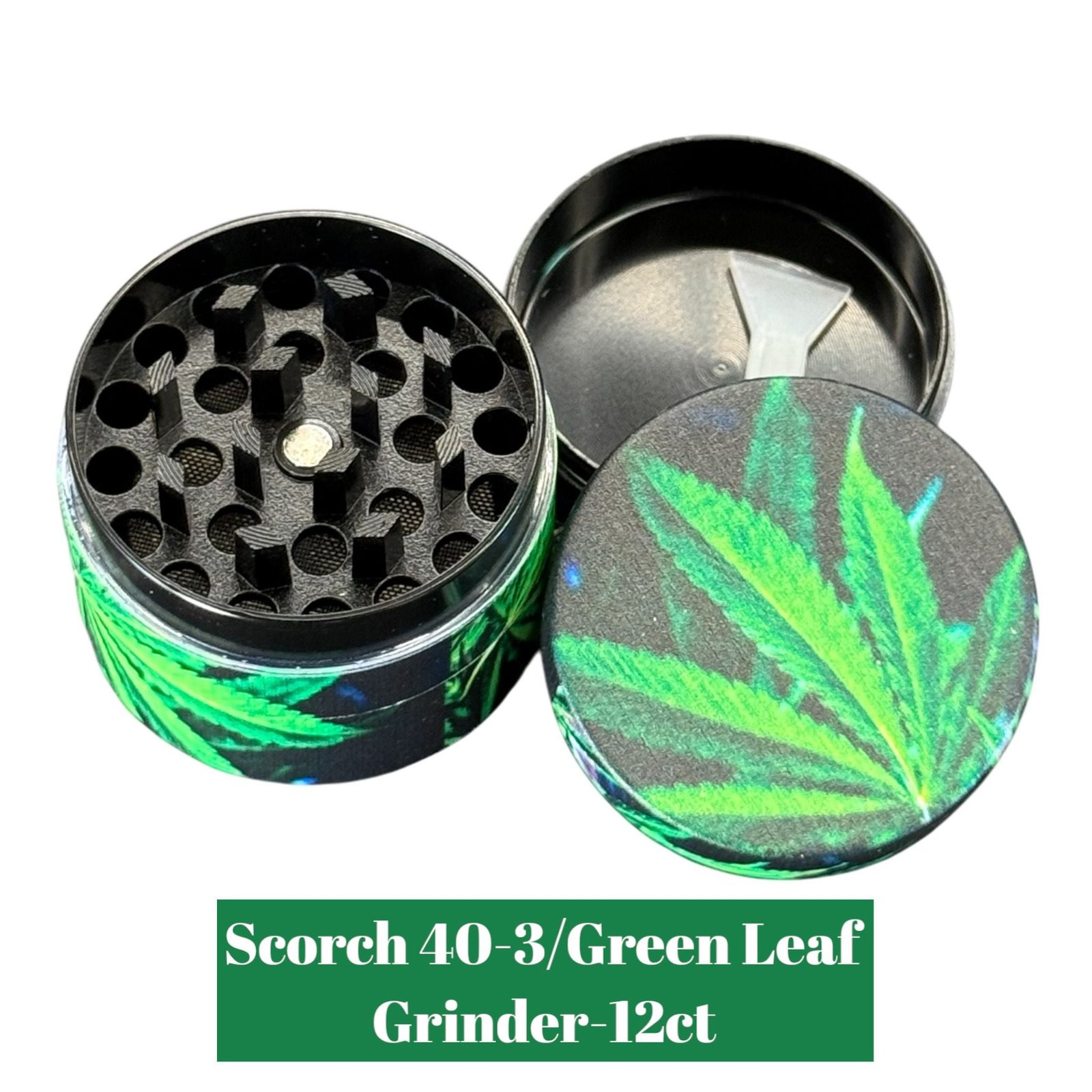 Scorch 40-3/Green Leaf Grinder- 12ct - Image 2