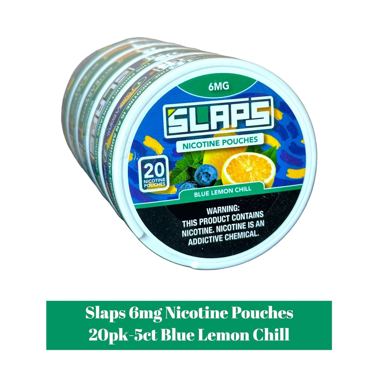 Slaps 6mg Nicotine Pouches - 20ct -5pk - Image 3
