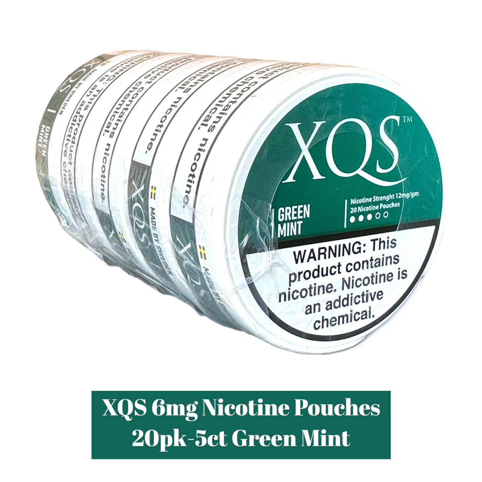 XQS Nicotine Pouches 6mg 20pk- 5ct - Image 3
