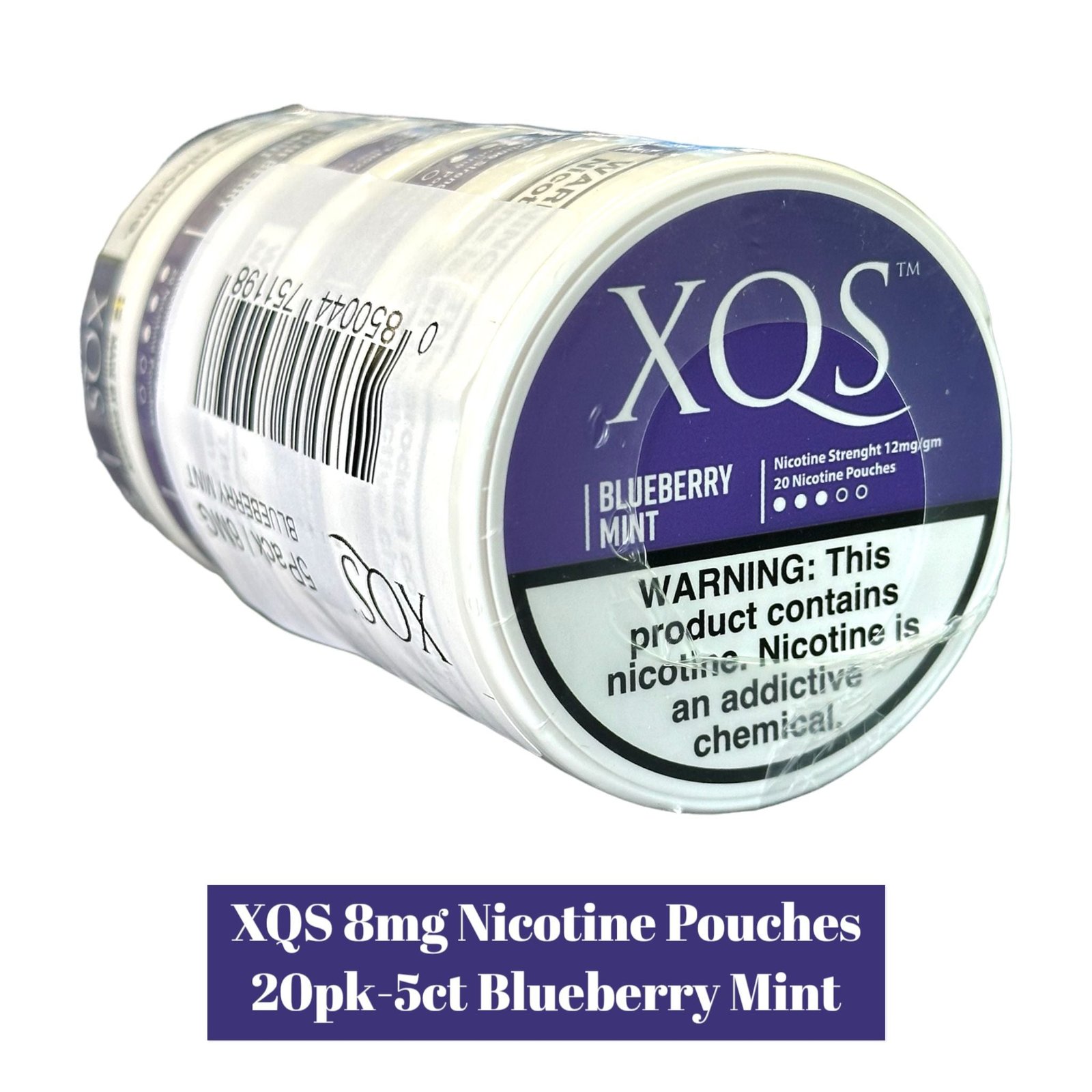 XQS Nicotine Pouches 8mg 20pk- 5ct - Image 4