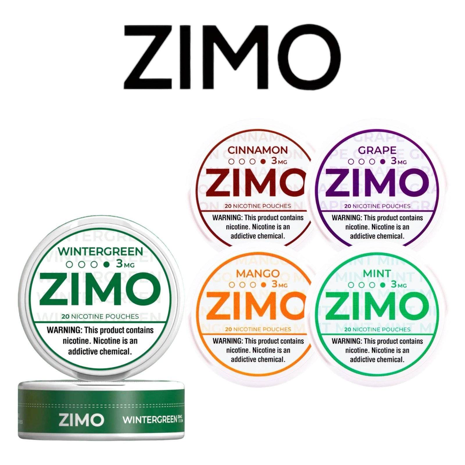 Zimo 3mg Nicotine Pouches 20pk -5ct - Image 7