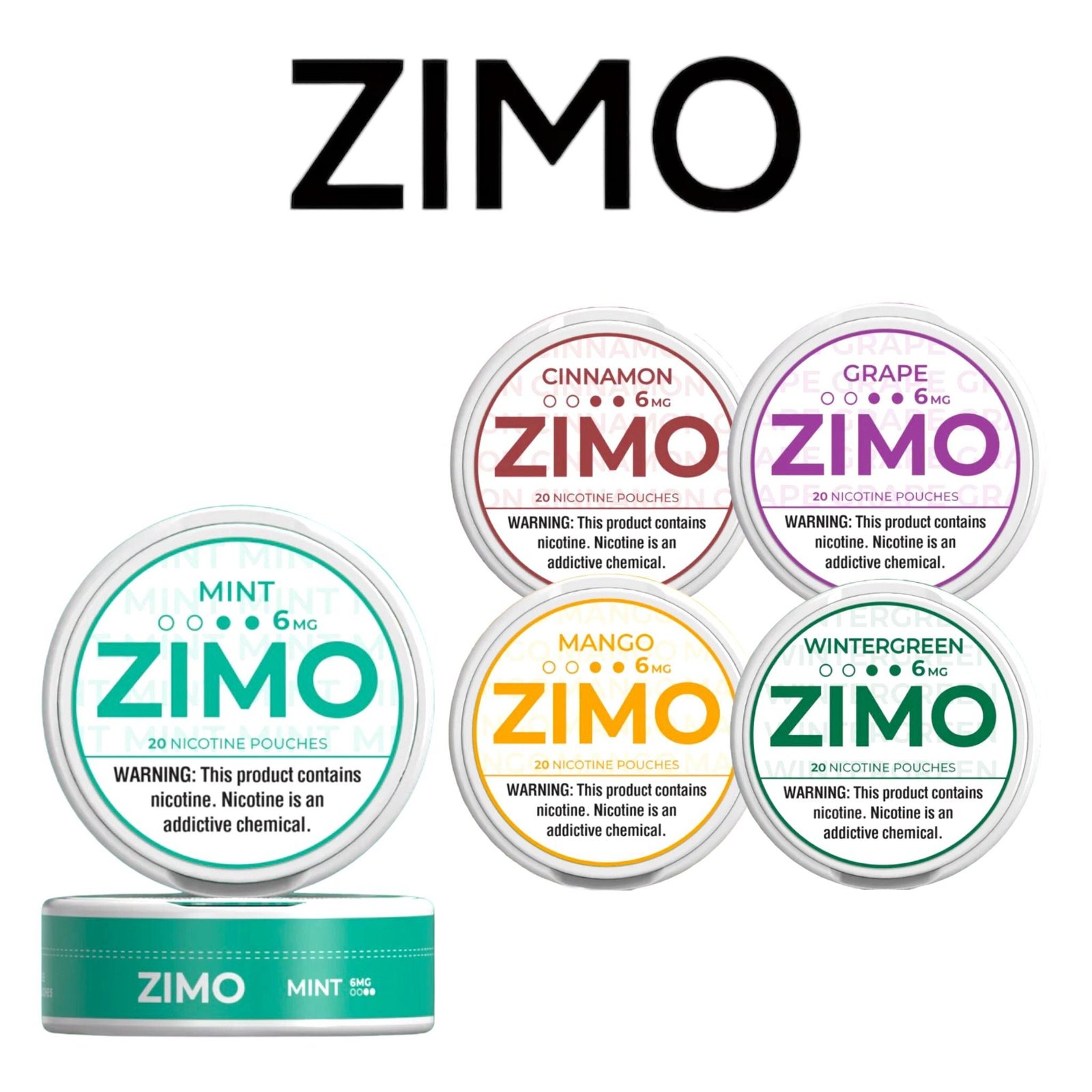 Zimo 6mg Nicotine Pouches 20pk -5ct - Image 7