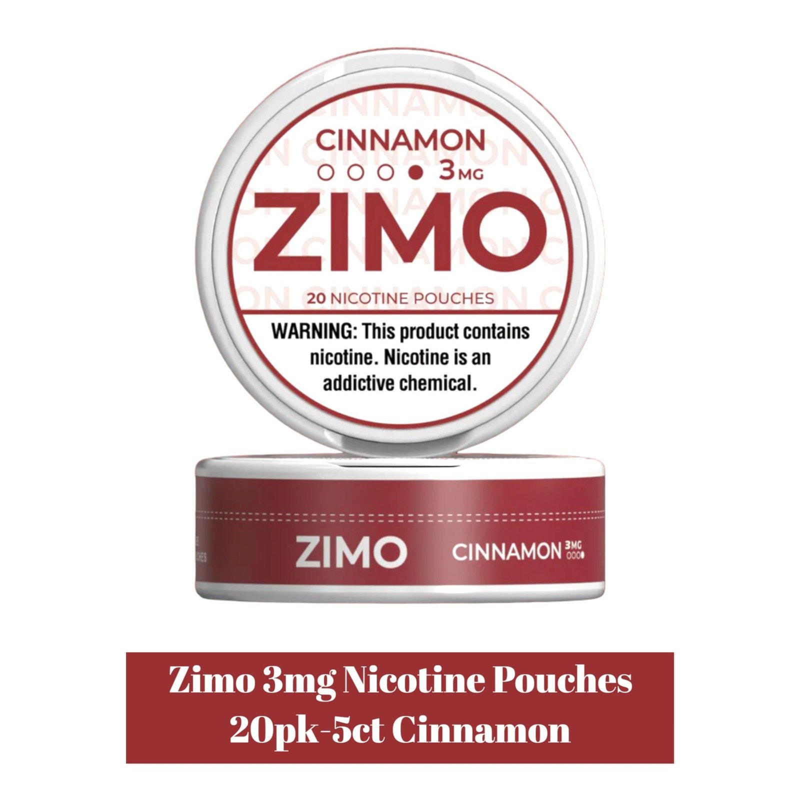 Zimo 3mg Nicotine Pouches 20pk -5ct - Image 6
