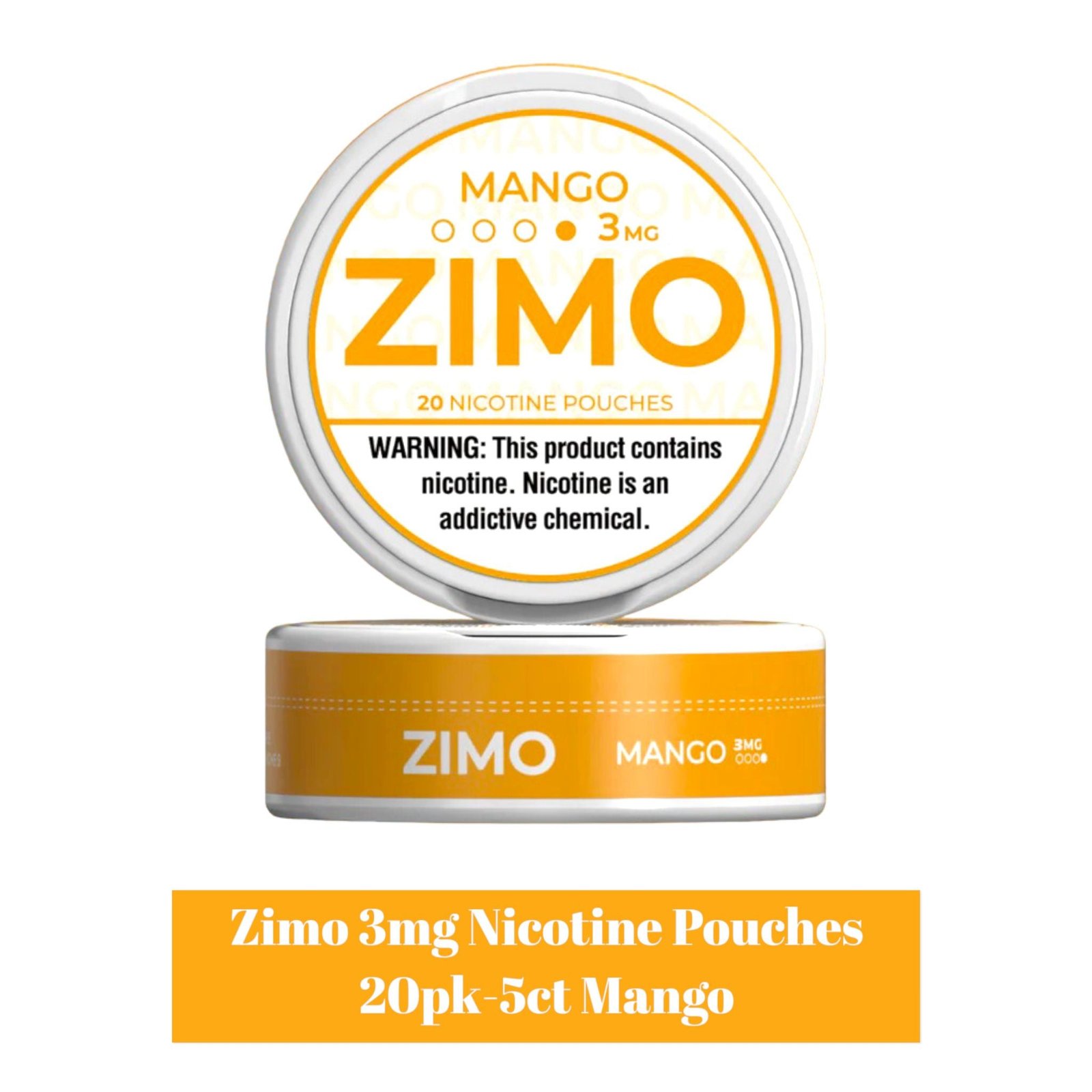 Zimo 3mg Nicotine Pouches 20pk -5ct - Image 2