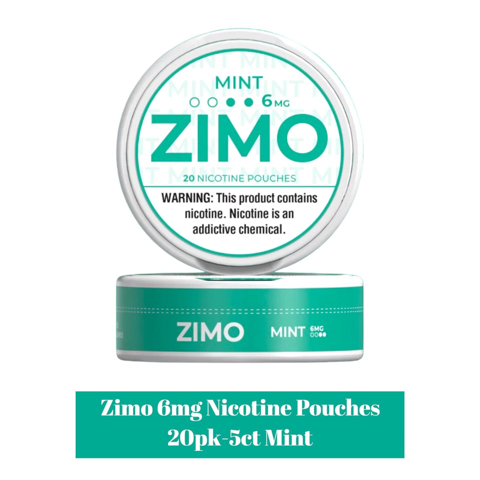 Zimo 6mg Nicotine Pouches 20pk -5ct - Image 2