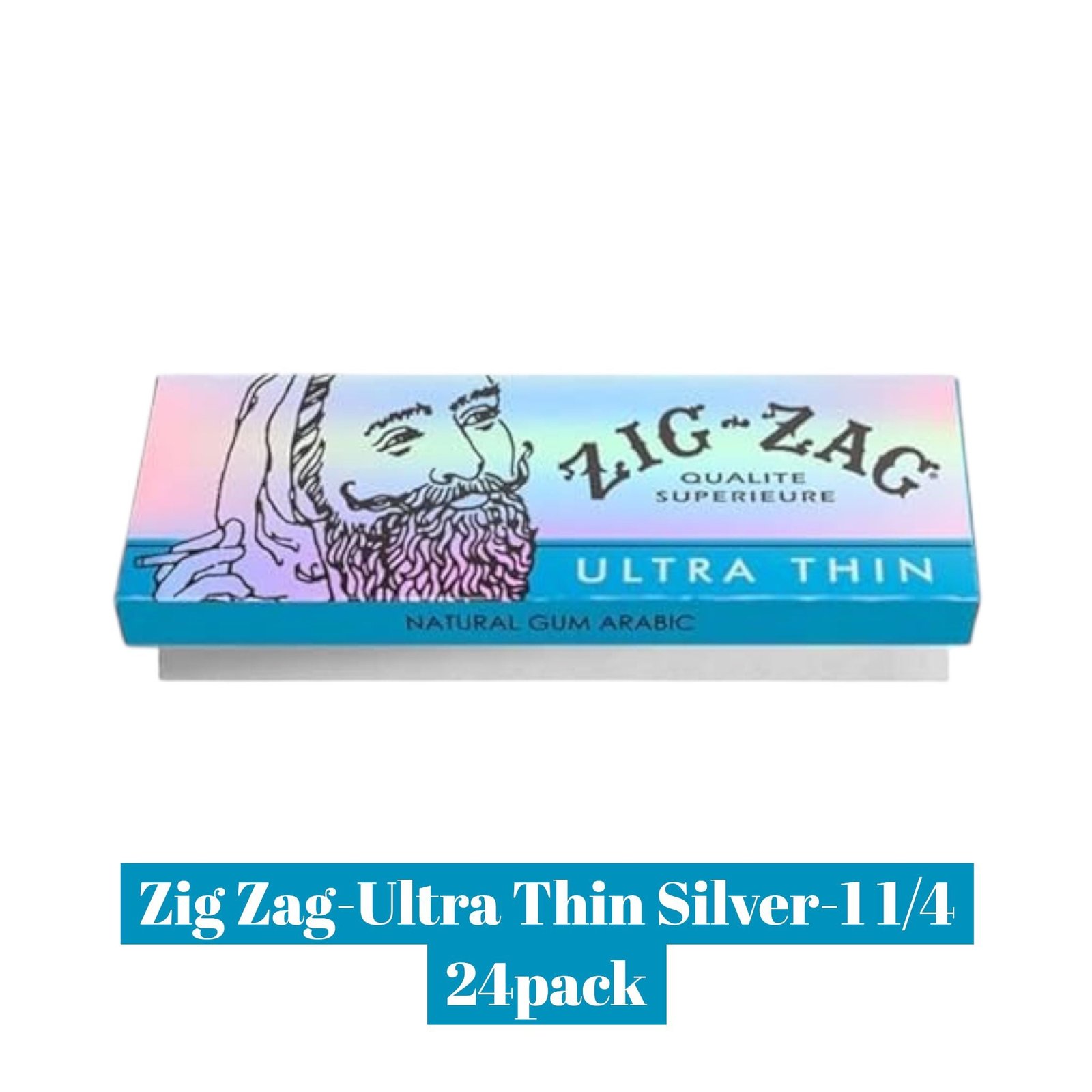 Zig Zag Ultra Thin Silver 1 1/4- 24pack - Image 2